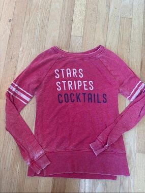 Grayson Threads Red 'Stars Stripes Cocktails' Sweatshirt